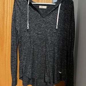 Hollister Black Hooded Long Sleeve